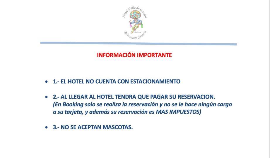 Hotel Valle De Oaxaca Eksteriør billede